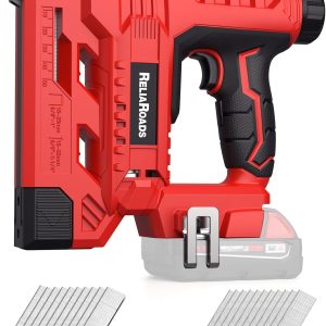2 in 1 cordless 18ga brad nailer & 1/4 crown stapler for milwaukee batteries
