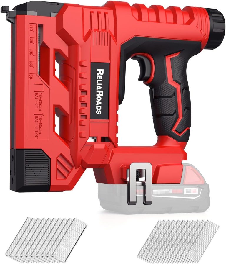 2 in 1 cordless 18ga brad nailer & 1/4 crown stapler for milwaukee batteries